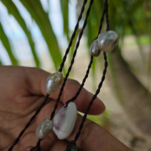 Load image into Gallery viewer, READY TO SHIP Pearl &amp; Shell Necklace - Nylon FJD$
