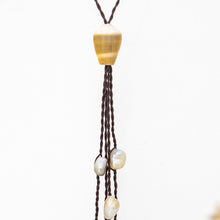 Load image into Gallery viewer, READY TO SHIP Pearl &amp; Shell Necklace - Nylon FJD$
