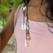 Load image into Gallery viewer, READY TO SHIP Pearl &amp; Shell Necklace - Nylon FJD$
