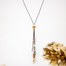 Load image into Gallery viewer, READY TO SHIP Pearl &amp; Shell Necklace - Nylon FJD$
