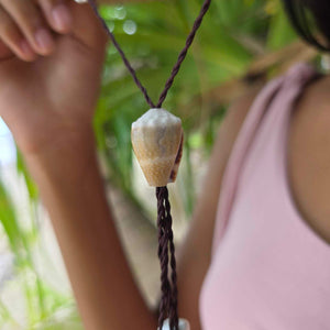 READY TO SHIP Pearl & Shell Necklace - Nylon FJD$