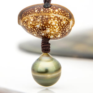 READY TO SHIP Civa Fiji Pearl & Shell Necklace - Nylon FJD$