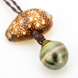 READY TO SHIP Civa Fiji Pearl & Shell Necklace - Nylon FJD$