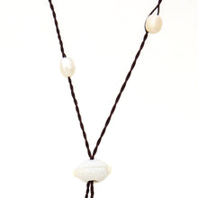 Load image into Gallery viewer, READY TO SHIP Pearl &amp; Shell Necklace - Nylon FJD$
