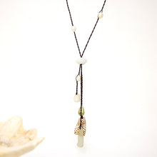 Load image into Gallery viewer, READY TO SHIP Pearl &amp; Shell Necklace - Nylon FJD$
