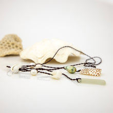 Load image into Gallery viewer, READY TO SHIP Pearl &amp; Shell Necklace - Nylon FJD$

