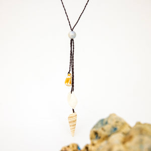 WHOLESALE Pearl & Shell Necklace - Nylon FJD$