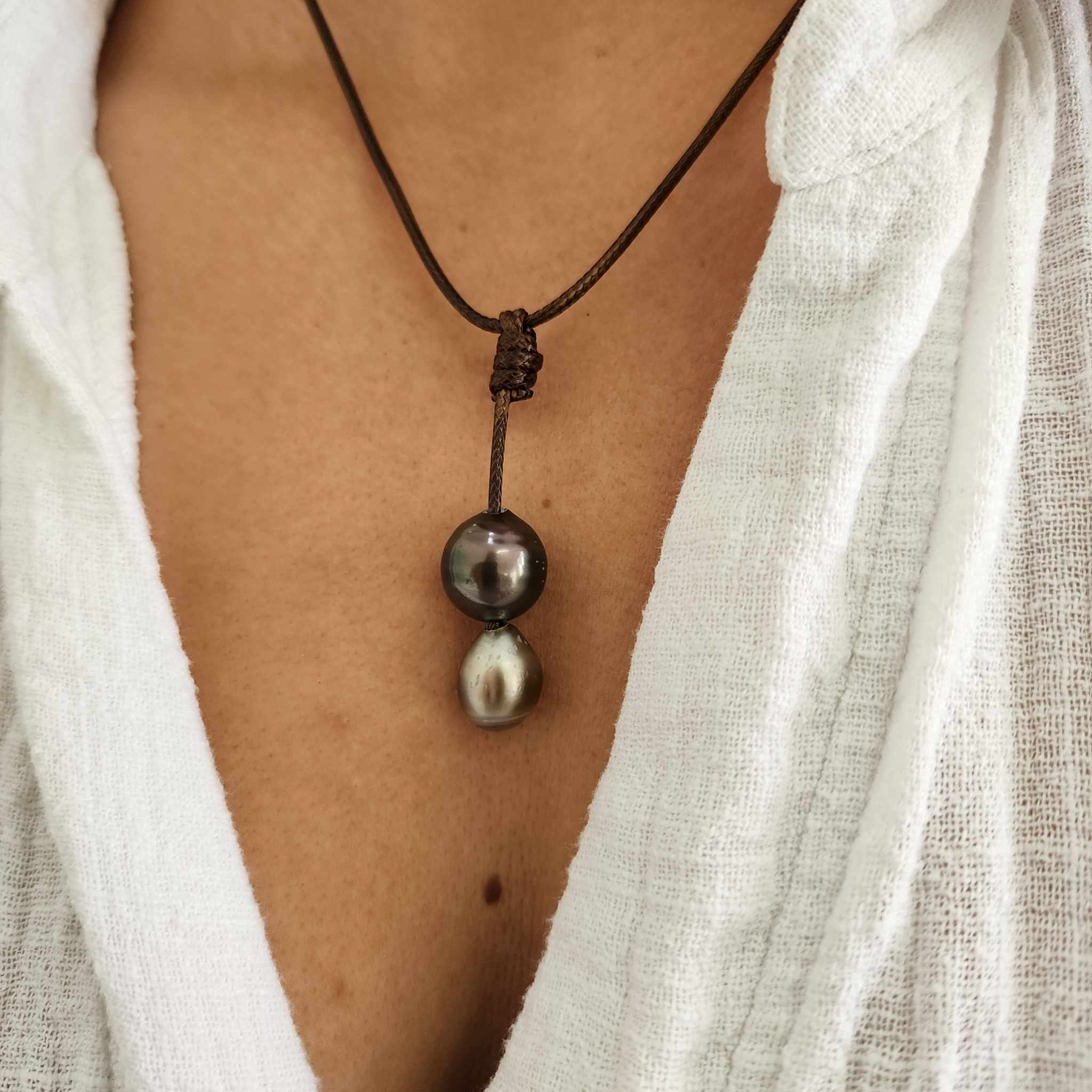 CONTACT US TO RECREATE THIS SOLD OUT STYLE Double Pearl Lariat Y 