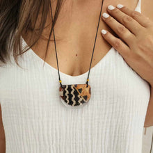 Load image into Gallery viewer, CONTACT US TO RECREATE THIS SOLD OUT STYLE Unisex Pasifika Tapa Resin Necklace - Nylon FJD$

