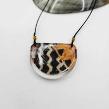 Load image into Gallery viewer, READY TO SHIP Unisex Pasifika Tapa Resin Necklace - Nylon FJD$
