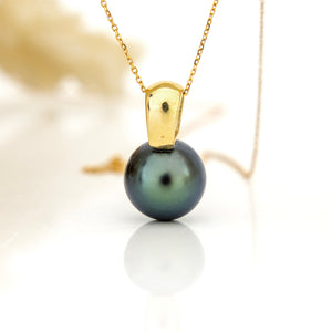 READY TO SHIP Graded Civa Saltwater Pearl Necklace - 14k Solid Gold FJD$