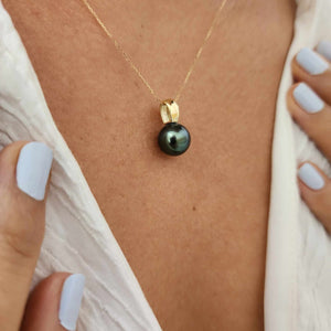 READY TO SHIP Graded Civa Saltwater Pearl Necklace - 14k Solid Gold FJD$