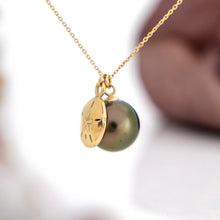 Load image into Gallery viewer, CONTACT US TO RECREATE THIS SOLD OUT STYLE Civa Fiji Pearl Necklace with Sand Dollar Charm - 14k Solid Gold FJD$
