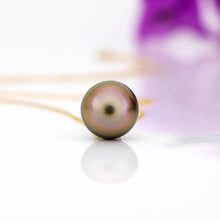 Load image into Gallery viewer, READY TO SHIP Graded Civa Fiji Pearl Necklace - Diamond &amp; 14k Solid Gold FJD$
