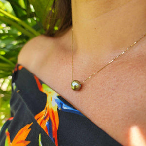 CONTACT US TO RECREATE THIS SOLD OUT STYLE Infinity Pearl Necklace - 14k Solid Gold FJD$