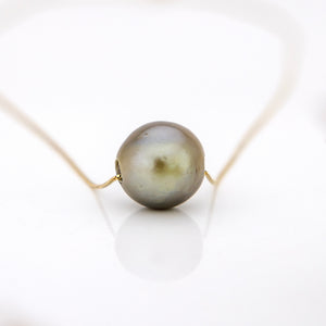 CONTACT US TO RECREATE THIS SOLD OUT STYLE Infinity Pearl Necklace - 14k Solid Gold FJD$