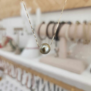 CONTACT US TO RECREATE THIS SOLD OUT STYLE Infinity Pearl Necklace - 14k Solid Gold FJD$