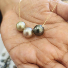 Load image into Gallery viewer, CONTACT US TO RECREATE THIS SOLD OUT STYLE Civa Fiji Saltwater Pearl Trio Necklace - 14k Solid Gold FJD$
