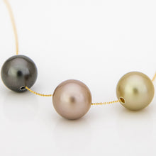 Load image into Gallery viewer, CONTACT US TO RECREATE THIS SOLD OUT STYLE Civa Fiji Saltwater Pearl Trio Necklace - 14k Solid Gold FJD$
