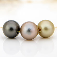 Load image into Gallery viewer, CONTACT US TO RECREATE THIS SOLD OUT STYLE Civa Fiji Saltwater Pearl Trio Necklace - 14k Solid Gold FJD$
