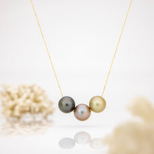 Load image into Gallery viewer, CONTACT US TO RECREATE THIS SOLD OUT STYLE Civa Fiji Saltwater Pearl Trio Necklace - 14k Solid Gold FJD$
