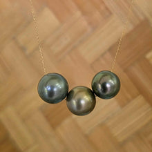 Load image into Gallery viewer, READY TO SHIP Civa Fiji Saltwater Pearl Trio Necklace - 14k Solid Gold FJD$
