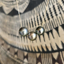 Load image into Gallery viewer, READY TO SHIP Civa Fiji Saltwater Pearl Trio Necklace - 14k Solid Gold FJD$
