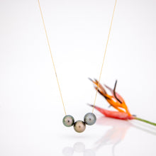 Load image into Gallery viewer, READY TO SHIP Civa Fiji Saltwater Pearl Trio Necklace - 14k Solid Gold FJD$
