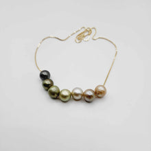 Load image into Gallery viewer, CONTACT US TO RECREATE THIS SOLD OUT STYLE Civa Fiji Seven Pearl Necklace - 14k Solid Gold FJD$
