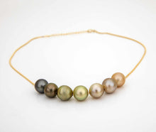 Load image into Gallery viewer, CONTACT US TO RECREATE THIS SOLD OUT STYLE Civa Fiji Seven Pearl Necklace - 14k Solid Gold FJD$
