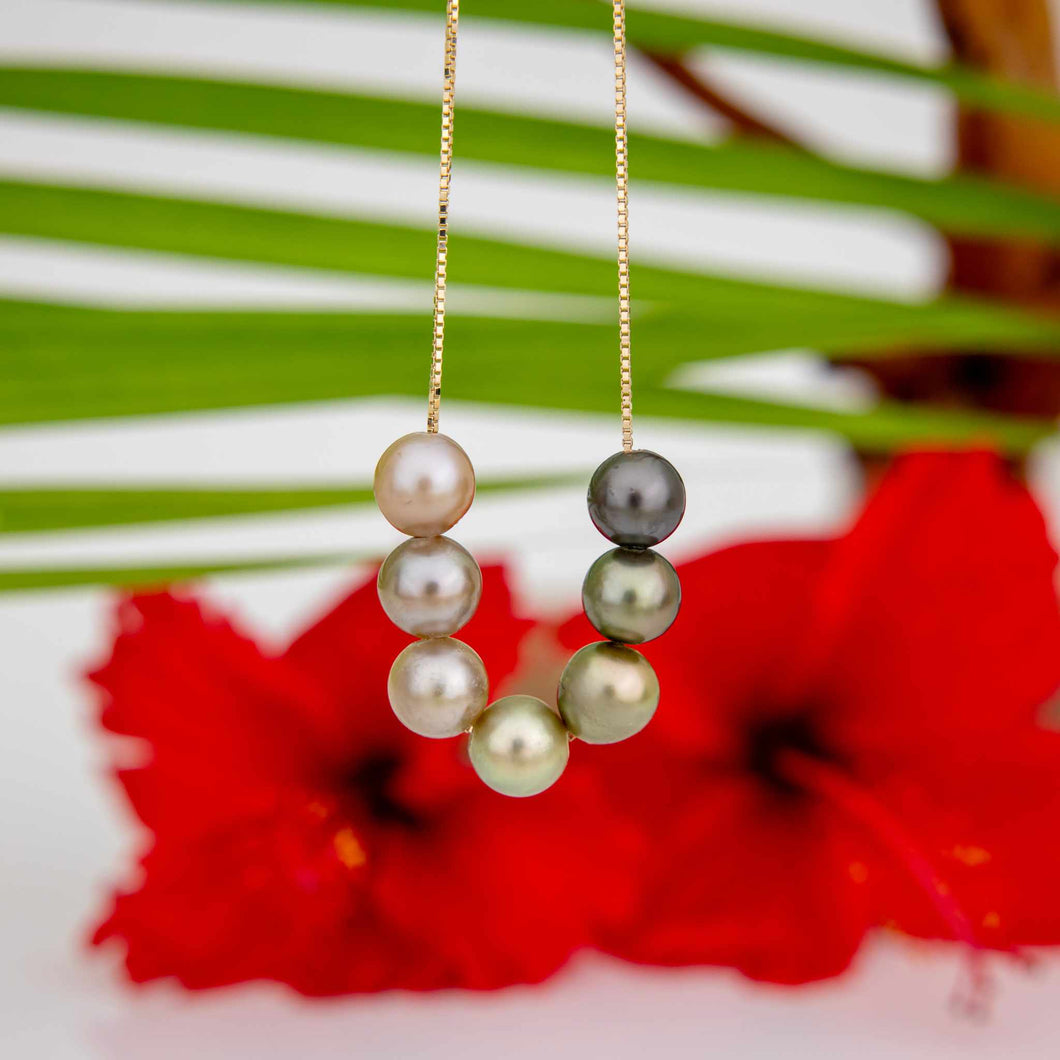 CONTACT US TO RECREATE THIS SOLD OUT STYLE Civa Fiji Seven Pearl Necklace - 14k Solid Gold FJD$
