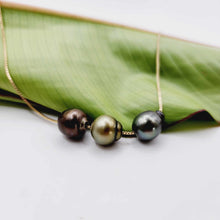 Load image into Gallery viewer, READY TO SHIP Civa Fiji Saltwater Pearl Trio Necklace - 14k Solid Gold FJD$
