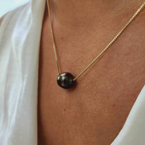 READY TO SHIP Civa Fiji Saltwater Pearl Trio Necklace - 14k Solid Gold FJD$