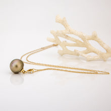 Load image into Gallery viewer, READY TO SHIP Civa Fiji Pearl Necklace with Diamond Set Pendant - 14k Solid Gold FJD$
