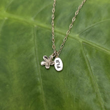 Load image into Gallery viewer, READY TO SHIP Frangipani Charm Necklace - 9k Solid Gold &amp; 14k Gold Fill FJD$

