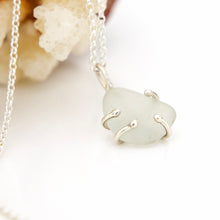 Load image into Gallery viewer, READY TO SHIP Claw Set Seaglass Necklace - 925 Sterling Silver FJD$
