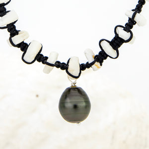 READY TO SHIP Civa FIji Pearl & Shell Money Necklace - Nylon FJD$