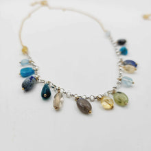 Load image into Gallery viewer, READY TO SHIP Semi Precious Stone Necklace - 925 Sterling Silver &amp; 14k Gold Fill FJD$
