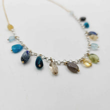 Load image into Gallery viewer, READY TO SHIP Semi Precious Stone Necklace - 925 Sterling Silver &amp; 14k Gold Fill FJD$

