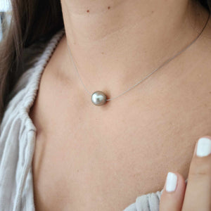 READY TO SHIP Civa Fiji Floating Pearl Necklace with Grade Certificate #3156 - FJD$