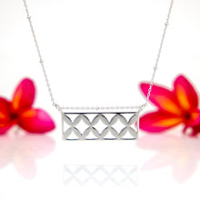 Load image into Gallery viewer, READY TO SHIP Frangipani Bua Bar Necklace - 925 Sterling Silver
