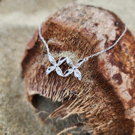 READY TO SHIP Frangipani Bua Necklace - 925 Sterling Silver FJD$