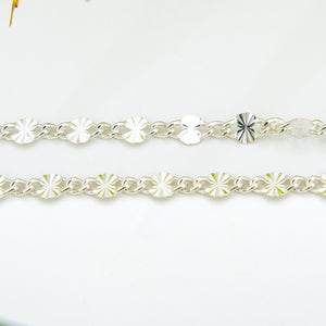 READY TO SHIP Flower Chain - 925 Sterling Silver FJD$