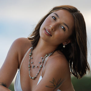 READY TO SHIP Fiji Keshi Pearl Necklace - 925 Sterling Silver FJD$