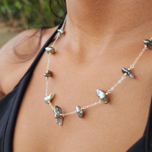 READY TO SHIP Fiji Keshi Pearl Necklace - 925 Sterling Silver FJD$