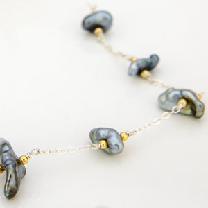 READY TO SHIP Fiji Keshi Pearl Necklace - 925 Sterling Silver FJD$