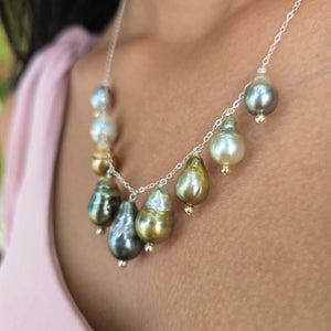 READY TO SHIP Fiji Saltwater Pearl Necklace - 925 Sterling Silver FJD$