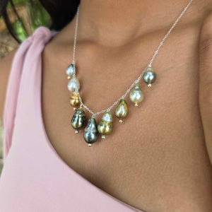 READY TO SHIP Fiji Saltwater Pearl Necklace - 925 Sterling Silver FJD$