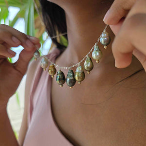 READY TO SHIP Fiji Saltwater Pearl Necklace - 925 Sterling Silver FJD$