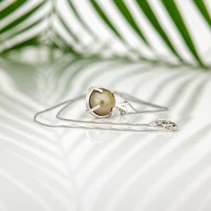 READY TO SHIP Civa Fiji Claw Set Graded Pearl Necklace - 925 Sterling Silver FJD$